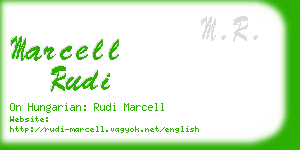 marcell rudi business card